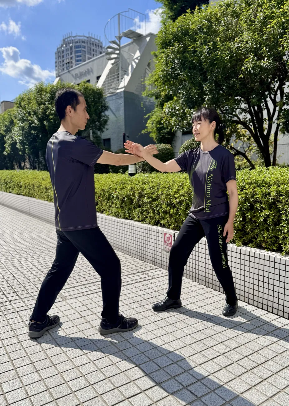 Walking Taiki practice outdoors